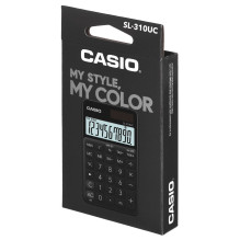 CASIO KIŠENINIS SKAIČIUOTOJAS SL-310UC-BK JUODAS, 10 SKAITMENŲ EKRANAS