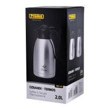 PROMIS plieninis ąsotis 2,0 l, kavos raštas