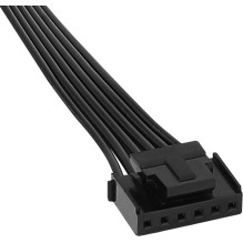 „Aerocool DUO12PRO“ rinkinys, 3 ventiliatoriai, 12 cm, ARGB, LED dvigubo žiedo, antivibracijos, 6 kontaktų, juodas