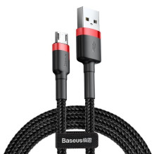Laidas Micro USB Baseus Cafule 1.5A 2m (raudonas ir juodas) Laidas Micro USB Baseus Cafule 1.5A 2m (raudonas ir juodas)