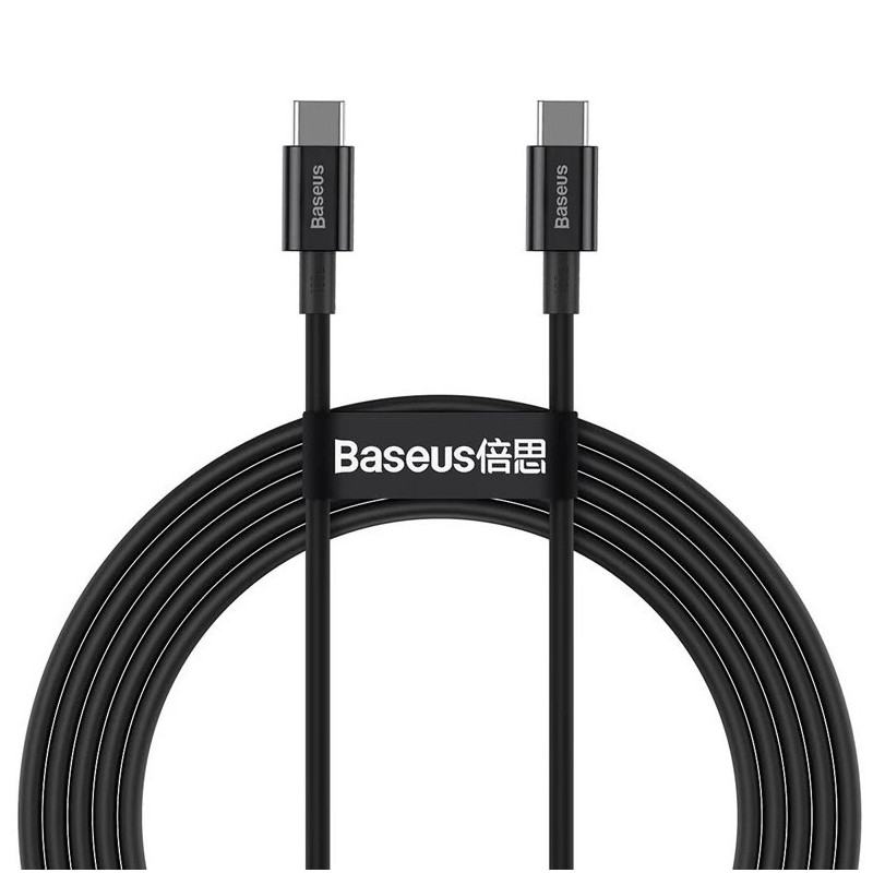 Baseus Superior USB kabelis USB 2.0 1 m USB C juodas