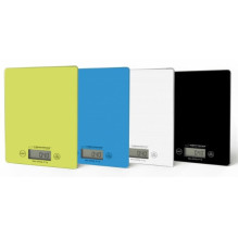 Esperanza EKS002G virtuvinės svarstyklės Elektroninės virtuvinės svarstyklės žalios, geltonos, stalviršio formos, stačia