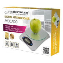 Esperanza Avocado pilkos elektroninės virtuvės svarstyklės