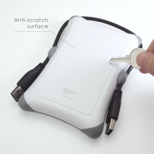 „Silicon Power Armor A30“ išorinis kietasis diskas, 1 TB, baltas