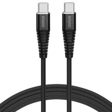 Savio CL-159 USB kabelis 1 m USB 2.0 USB C - USB C juodas Savio CL-159 USB kabelis 1 m USB 2.0 USB C - USB C juodas