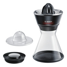 Bosch MCP72GPB citrusinių vaisių sulčiaspaudė Plastikas, Nerūdijantis plienas Juoda, Permatoma