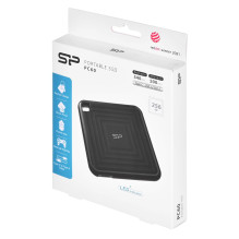 „Silicon Power PC60“ 256 GB USB C tipo 3.2 kartos 2 (3.1 kartos 2) juodas