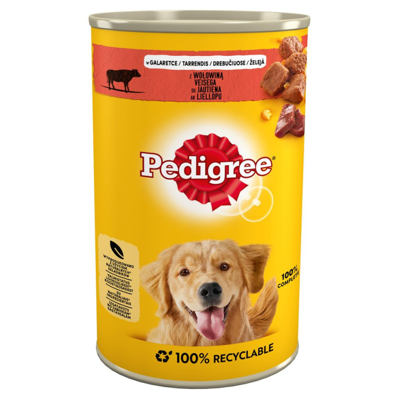 Pedigree 5900951015854 drėgnas šunų ėdalas su jautiena suaugusiems 1,2 kg