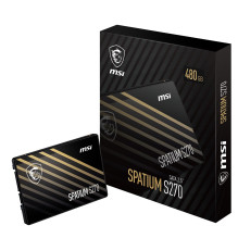 MSI Spatium S270 SATA 2.5 480GB 2.5" Serial ATA III 3D NAND MSI Spatium S270 SATA 2.5 480GB 2.5" Serial ATA III 3D NAND
