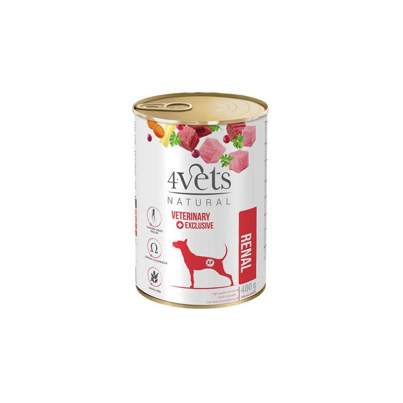 4VETS Natural Renal - šlapias šunų ėdalas - 400 g
