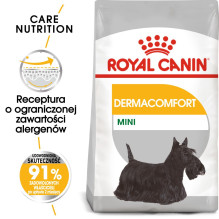 ROYAL CANIN Mini Dermacomfort - sausas maistas suaugusiems mažų veislių šunims su jautria, į dirginimą linkusia oda - 3 
