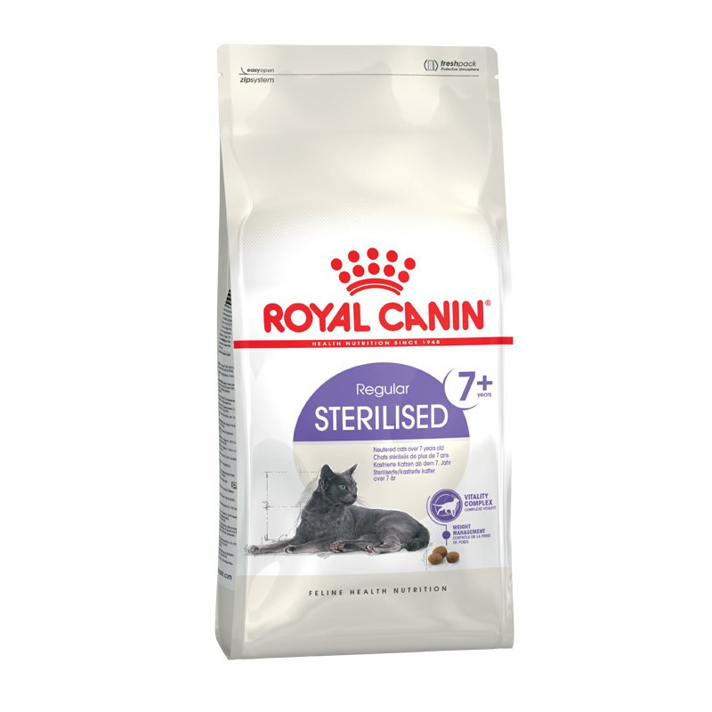 Royal Canin Sterilised 7+ suaugusių kačių sausas ėdalas paukštienai 1,5 kg