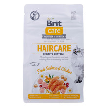 BRIT Care Grain Free Haircare Healthy Shinny Coat - sausas kačių ėdalas - 400 g
