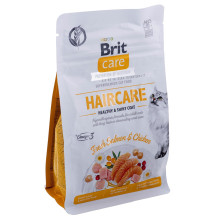 BRIT Care Grain Free Haircare Healthy Shinny Coat - sausas kačių ėdalas - 400 g