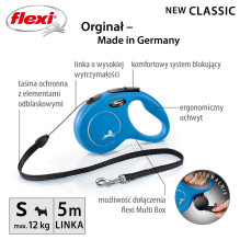 Flexi New Classic šunų ištraukiamas pavadėlis 5 m