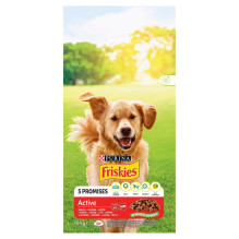 PURINA Friskies Active - sausas šunų ėdalas - 10 kg