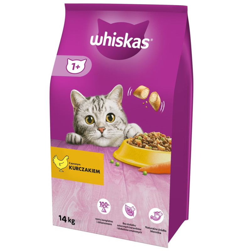 Whiskas 325628 cats dry food Adult Chicken 14 kg