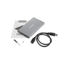 NATEC HDD ENCLOSURE RHINO GO (USB 3.0, 2.5", GREY)