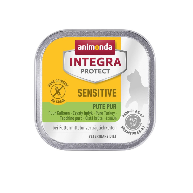 ANIMONDA Integra Protect šlapias kačių ėdalas suaugusioms jautriai kalakutienai, 100 g