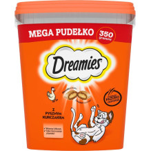 DREAMIES mišrių skonių kačių skanėstas su vištiena ir sūriu 350 g