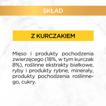 PURINA Gourmet Gold Succulent Delights vištienos drėgnas kačių ėdalas, 85 g