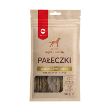 MACED Beef Sticks with liver - Dog treat - 100g