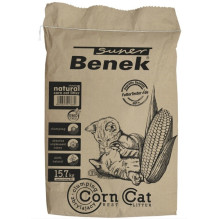 Certech Super Benek kukurūzų kačių kraikas - kukurūzų gumulėlių susidarymo priemonė, 25 l