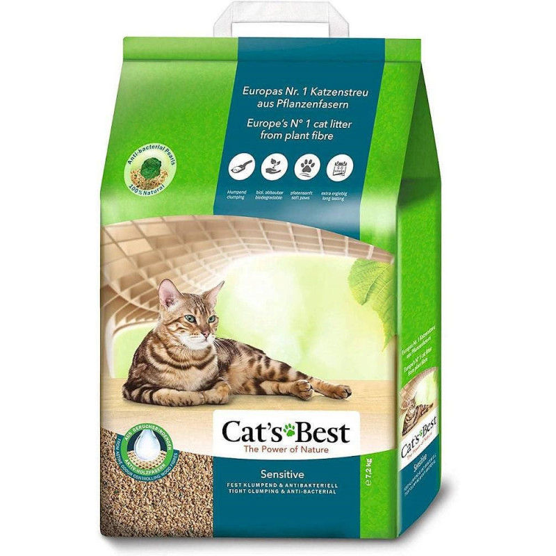 „Cat\'s Best“ medinis kačių kraikas jautriai odai – 20 l
