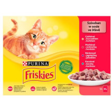 Friskies Mix mėsa - šlapias kačių ėdalas - 12 x 85 g