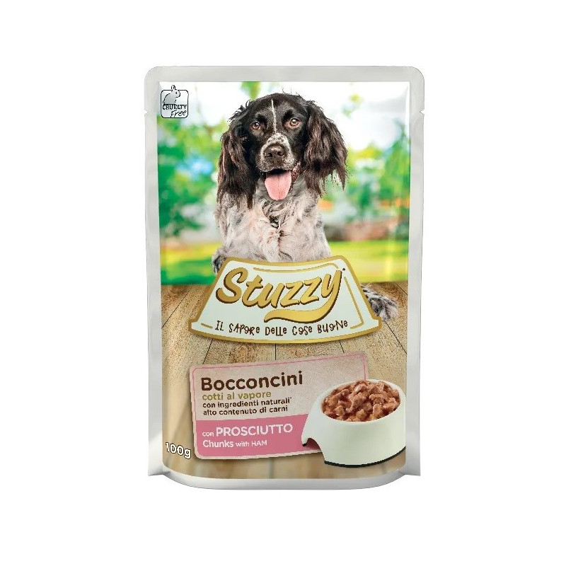 STUZZY Chunks with ham - wet dog food - 100 g