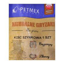 PETMEX kumpio kaulas – šunų kramtukas – 1 vnt. PETMEX kumpio kaulas – šunų kramtukas – 1 vnt.