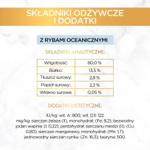 PURINA Gourmet Gold Succulent Delights šlapias kačių ėdalas su vandenyno žuvimi, 85 g