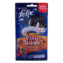 FELIX Play Tubes sausas kačių ėdalas su vištiena ir kepenėlėmis, 50 g