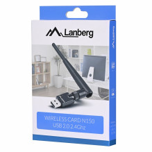 Lanberg NC-0150-WE tinklo plokštė WLAN 2400 Mbps