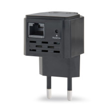 Gembird WNP-RP300-03-BK tiltas / kartotuvas Tinklo kartotuvas 300 Mbit/s Juodas Gembird WNP-RP300-03-BK tiltas / kartotuvas Tinklo kartotuvas 300 Mbit/s Juodas