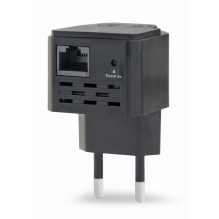 Gembird WNP-RP300-03-BK tiltas / kartotuvas Tinklo kartotuvas 300 Mbit/s Juodas Gembird WNP-RP300-03-BK tiltas / kartotuvas Tinklo kartotuvas 300 Mbit/s Juodas