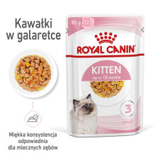 „Royal Canin FHN Kitten Instinctive“ drebučiuose – šlapias kačiukų ėdalas – 12 x 85 g