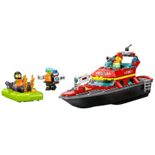 LEGO CITY 60373 Ugniagesių gelbėjimo valtis