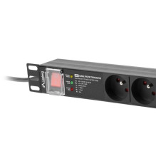 LANBERG POWER STRIP PDU RACK 19" (1U, 16A, 7X 230V PL, 2m) LANBERG POWER STRIP PDU RACK 19" (1U, 16A, 7X 230V PL, 2m)