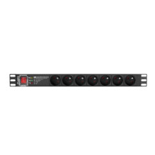 LANBERG POWER STRIP PDU RACK 19" (1U, 16A, 7X 230V PL, 2m) LANBERG POWER STRIP PDU RACK 19" (1U, 16A, 7X 230V PL, 2m)