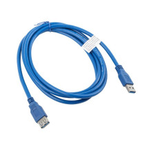 Lanberg CA-US3E-10CC-0018-B USB cable 1.8 m USB 3.0 USB A blue Lanberg CA-US3E-10CC-0018-B USB cable 1.8 m USB 3.0 USB A blue