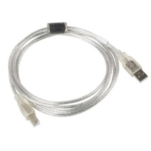 Lanberg CA-USBA-12CC-0018-TR USB cable USB 2.0 1.8 m USB B Transparent