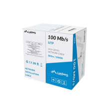 LANBERG UTP LAN kabelis 100MB / S 305M CCA pilkas LANBERG UTP LAN kabelis 100MB / S 305M CCA pilkas