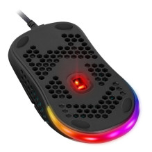 Žaidimų optinė laidinė pelė DEFENDER GM-620L SHEPARD 12800dpi 7P RGB