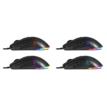 Žaidimų optinė laidinė pelė DEFENDER GM-620L SHEPARD 12800dpi 7P RGB