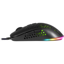 Žaidimų optinė laidinė pelė DEFENDER GM-620L SHEPARD 12800dpi 7P RGB
