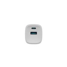 NATEC RIBERA GAN CHARGER 1X USB-A + 1X USB-C 30W WHITE