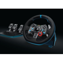 „Logitech G G29“ vairas + pedalai „PlayStation 3“, „PlayStation 4“ analoginis USB 2.0, juodas