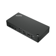 Lenovo 40AY0090EU nešiojamojo kompiuterio dokas / prievadų replikatorius Laidinis USB 3.2 Gen 1 (3.1 Gen 1) Type-C Juoda