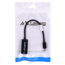 Lanberg AD-0005-BK video cable adapter 0.2 m Mini DisplayPort HDMI Type A (Standard) Black Lanberg AD-0005-BK video cable adapter 0.2 m Mini DisplayPort HDMI Type A (Standard) Black